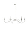 Elegant Furniture and Lighting Rohan 60 Inch Chandelier In Polished Nickel (LD5056D60PN)
