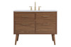 42 Inch Bathroom Vanity In Walnut Brown (VF41042WB)