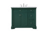 42 Inch Single Bathroom Vanity Set In Green (VF53042GN)