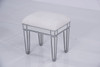 Chair 18 In. X 14 In. X 18 In. In Silver Paint (MF6-1007S)