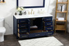 60 Inch Single Bathroom Vanity In Blue (VF18860BL)