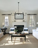 Elegant Furniture and Lighting Rohan 54 Inch Chandelier In Matte Black (LD5056D54MB)