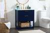 30 Inch Single Bathroom Vanity In Blue (VF19230BL)