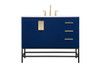 42 Inch Single Bathroom Vanity In Blue (VF48842MBL)