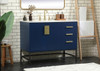 42 Inch Single Bathroom Vanity In Blue (VF48842MBL)
