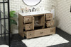 Elegant Furniture and Lighting 48 Inch Single Bathroom Vanity In Natural Oak (VF2848NT)