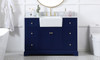 48 Inch Single Bathroom Vanity In Blue (VF60248BL-BS)