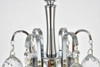 Elegant Furniture and Lighting Toureg 3 Light Chrome Pendant Clear Royal Cut Crystal (V8000D12C/RC)