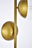 Eclipse 3 Lights Brass Floor Lamp With Clear Glass (LD6163BR)
