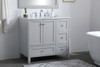 36 Inch Single Bathroom Vanity In Grey (VF18036GR)