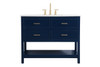 42 Inch Single Bathroom Vanity In Blue (VF19042BL)