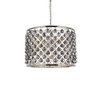 Madison 8 Light Polished Nickel Chandelier Silver Shade (Grey) Royal Cut Crystal (1206D27PN-SS/RC)