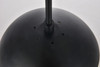 Eclipse 5 Lights Black Pendant With Frosted White Glass (LD6074BK)