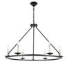 Maine 6 Light Black Chandelier (LD6010D36BK)