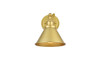 Elegant Furniture and Lighting Bentley 1 Light Brass Bath Sconce (LD7324W7BRA)