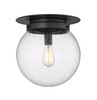 Calhoun 1 Light Flush Mount in Matte Black (7506F13-MB)