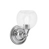 Wall Sconce, Chrome Finish, 5.75" Clear Bubble Glass (40-CH-4100)