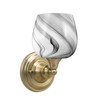 Wall Sconce, New Age Brass Finish, 6" Onyx Swirl Glass (40-NAB-4819)