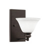 Edge Wall Sconce, Espresso Finish, 7" White Muslin Glass (1161-ES-311)
