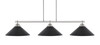 Odyssey 3 Light Bar, Round Fitter, Brushed Nickel Finish, 16" Black Matrix Glass (2633-BN-4019)