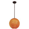 Safari Opaline Bronze 1 Light Pendant (23640-BRZ/SARO)