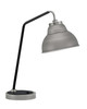 Desk Lamp, Graphite & Matte Black Finish, 7" Graphite Double Bubble Metal Shade (59-GPMB-427-GP)