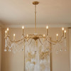 Savoy House Mariposa 10-Light Chandelier in Warm Brass (1-7504-10-322)