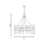 Savoy House Santiago 8-Light Pendant in Matte Black with Warm Brass Accents (7-1937-8-143)