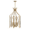 Enclave 6-Light Pendant in Noble Brass (3-6802-6-127)