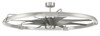 Axel 52" 8-Blade Ceiling Fan in Brushed Polished Nickel w/ Brushed Nickel Blades; Integrated Light Kit (AXL57BNK8)