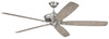 Santori 72" 5-Blade Ceiling Fan in Brushed Polished Nickel w/ Coffee Blades; Light Kit Optional (Not Included) (SNT72BNK5)