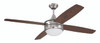 Phaze II 52" 4-Blade Ceiling Fan in Brushed Polished Nickel w/ Walnut/Dark Oak Blades; Integrated Light Kit (PHZ52BNK4)