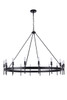 Larrson 16 Light Chandelier in Flat Black (54316-FB)