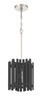 Freeform 1 Light Pendant in Polished Nickel/Black Walnut (58491-PLNBWN)