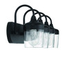 Wrenn 4 Light Vanity in Flat Black (58104-FB)