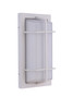 Outdoor Large Rectangular Bulkhead in Textured White (ZA6112-TW)