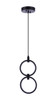 Context 2 Light LED Pendant in Flat Black (59392-FB-LED)