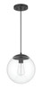 Gaze 10" 1 Light Pendant in Flat Black (56891-FB)