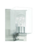 McClane 1 Light Wall Sconce in Brushed Polished Nickel (18506BNK1)