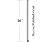 36" Downrod in Brushed Polished Nickel (DR36BNK)