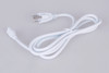 5'  Under Cabinet Light Cord and Plug in White (CUC10-PG5-W)
