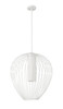 Savanti 1 Light Pendant in Textured White (7507-22TW)