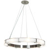 Oracle Brushed Steel 8 Light Chandelier (50466LEDD-BS/FST)