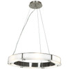 Oracle Brushed Steel 6 Light Indoor Chandelier (50465LEDD-BS/FST)