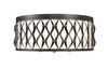 Z-Lite Harden 5 Light Flush mount in Matte Black (1948F20-MB)