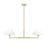 Z-Lite Leila 2 Light Chandelier in Luxe Gold (744-42L-LG)