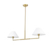 Z-Lite Leila 2 Light Chandelier in Luxe Gold (744-42L-LG)