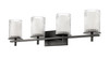 Grayson 4 Light Vanity in Matte Black (1949-4V-MB)