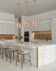 Z-Lite Lilly 1 Light Pendant in Modern Gold (2307-12MGLD)