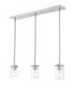 Z-Lite Thayer 3 Light Pendant in Brushed Nickel (742MP-3BN)